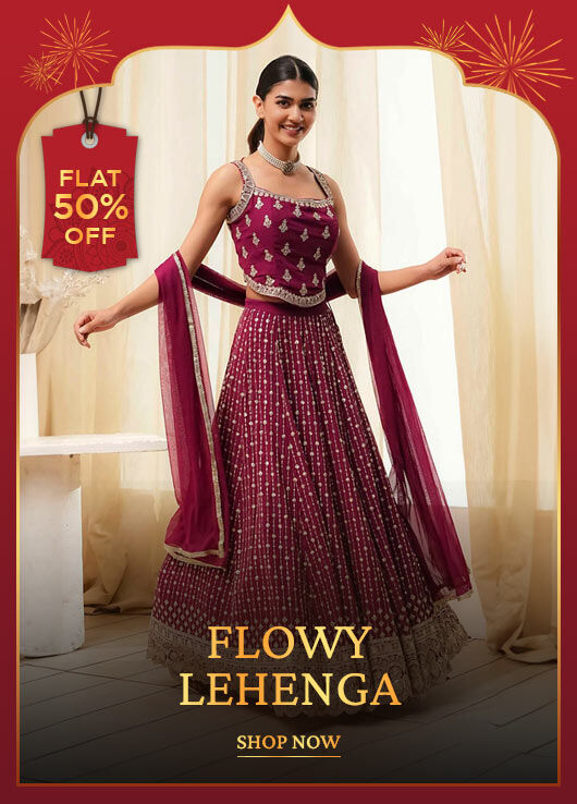 Flowy Lehenga