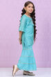 Pink Art Silk Straight Kurta Sharara Suit Set image number 5