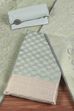 Grey Cotton Printed Embroidered Unstitched Suit Set image number 0