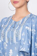 Blue Art Silk A Line Choga image number 1