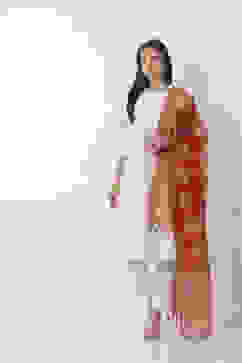 Red Cotton Dupatta image number 0