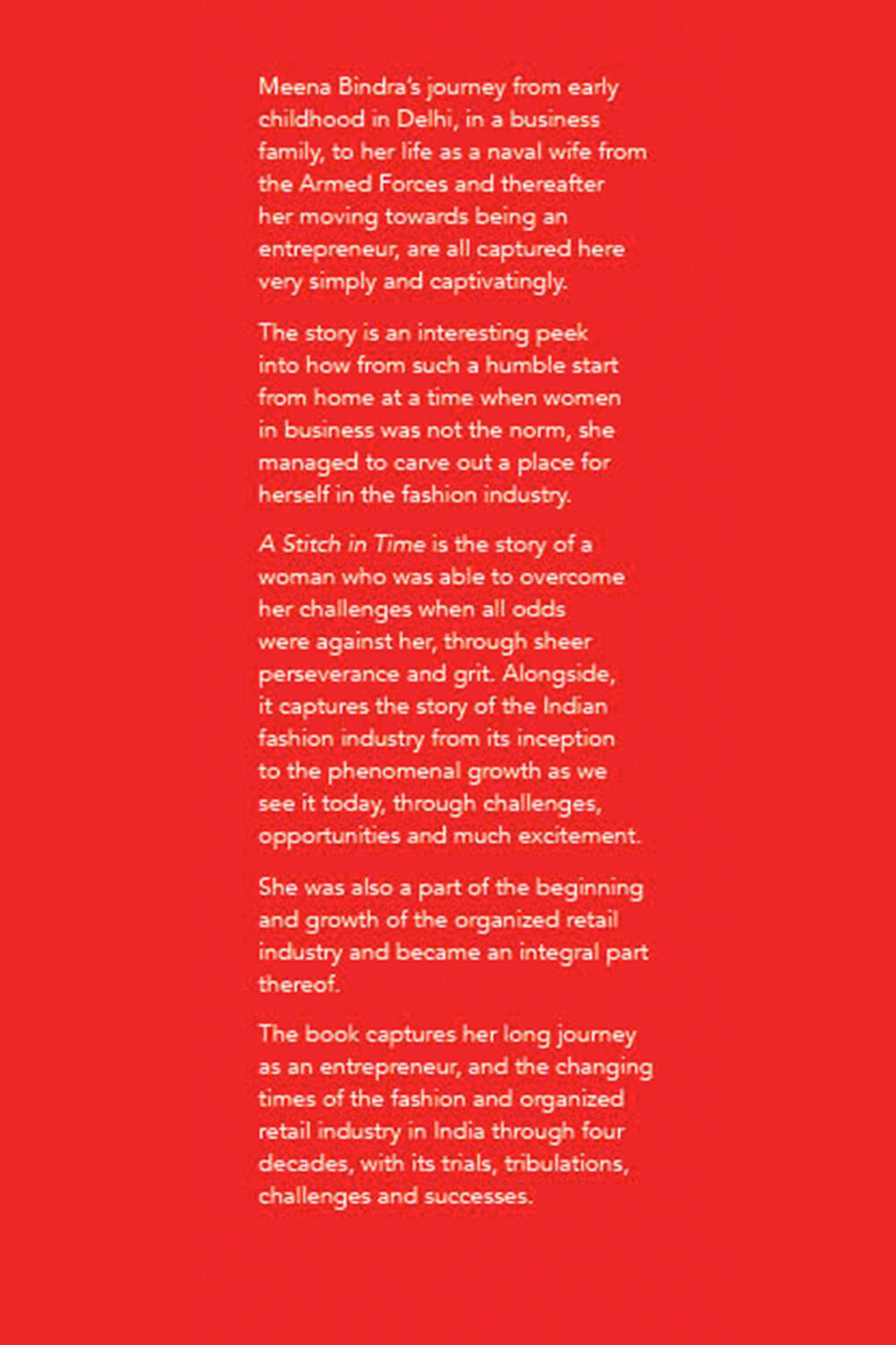 A Stitch In Time By Meena Bindra image number 2