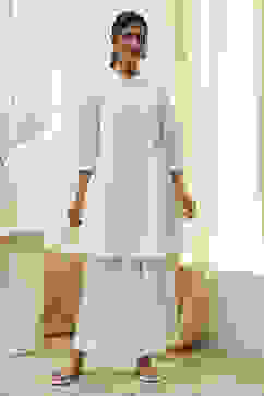 Off-White Viscose Solid Straight Palazzos image number 0