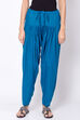 Indigo Cotton Solid Salwar image number 0