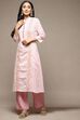 Teal Cotton A-Line Kurta Palazzo Suit Set image number 0
