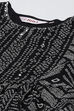 Black Cotton Blend Printed Kurti image number 2