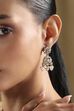 White Alloy Drop & Danglers image number 1