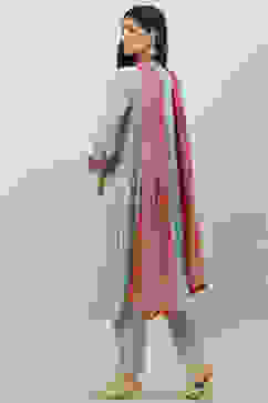 Jade Green Rayon A-Line Kurta Slim Pant Suit Set image number 4