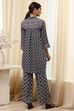 Black Viscose Rayon Straight Fusion Set image number 5