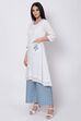 Fuschia Relaxed Kurta Palazzo Suit Set image number 3