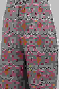 Beige Art Silk Asymmetric Co-ord Set Kurta Palazzo Suit Set image number 2