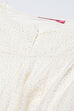 Off White Cotton Anarkali Kurta Churidar Suit Set image number 2