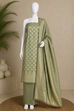 Pink Chanderi Silk Printed Unstitched Suit Set image number 5