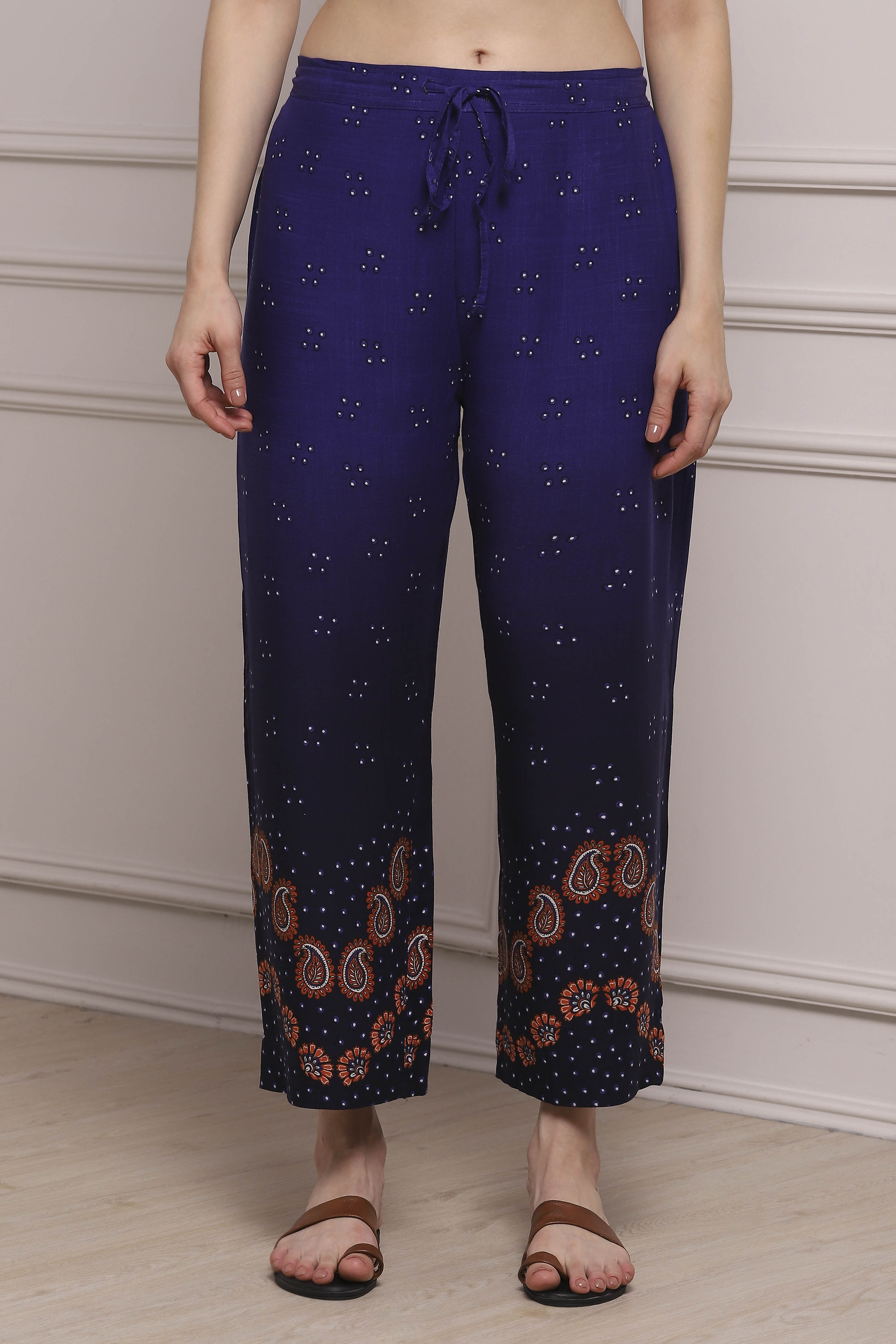 Green Rayon Palazzo image number 4