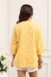Yellow Cotton  Short Kurti image number 3