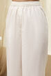 Off-White and Red Anarkali Fusion Set image number 2