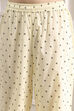 Beige Cotton Printed A-Line Suit Set image number 2