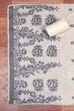 Blue Chanderi Printed Unstitched Suit Set image number 3