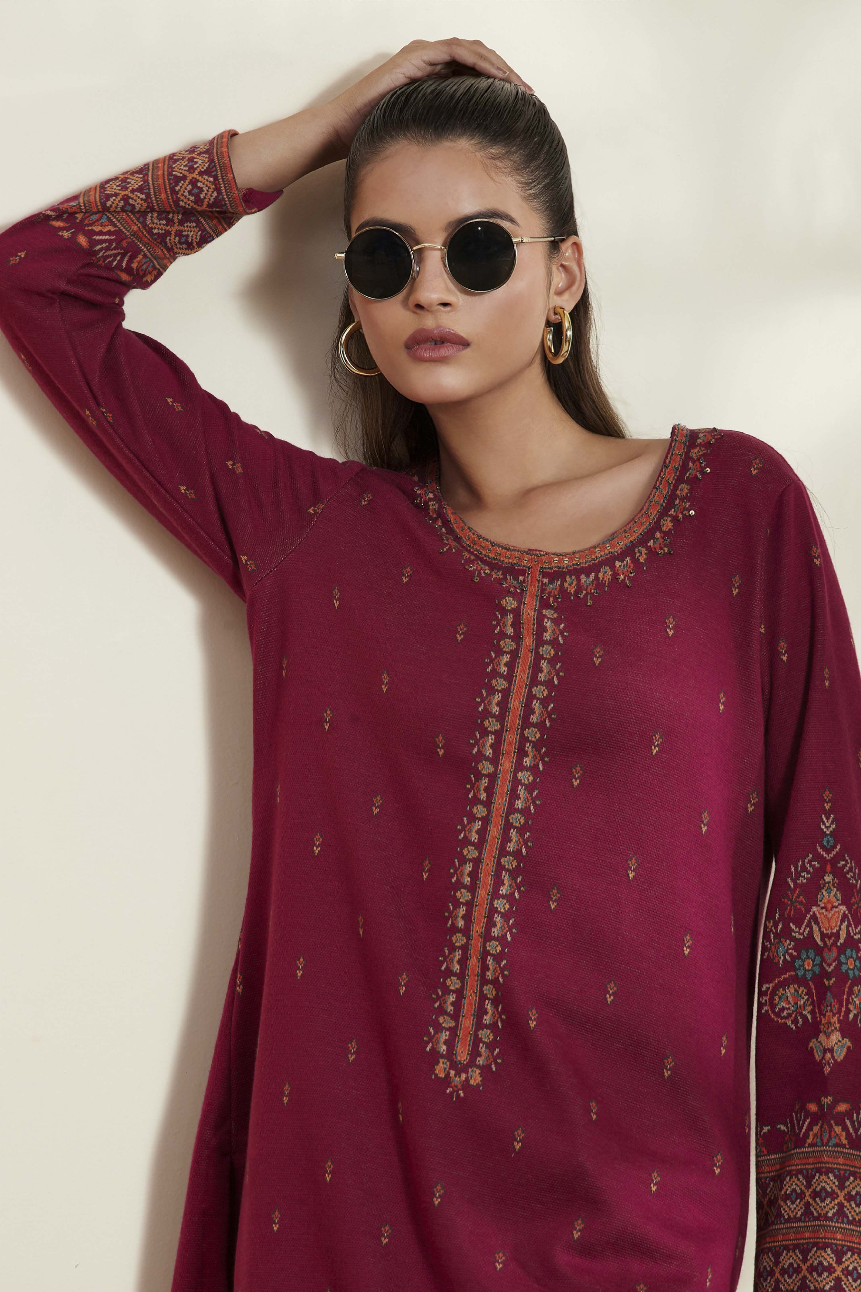 Black Multi-Motif Printed Straight Kurta image number 1