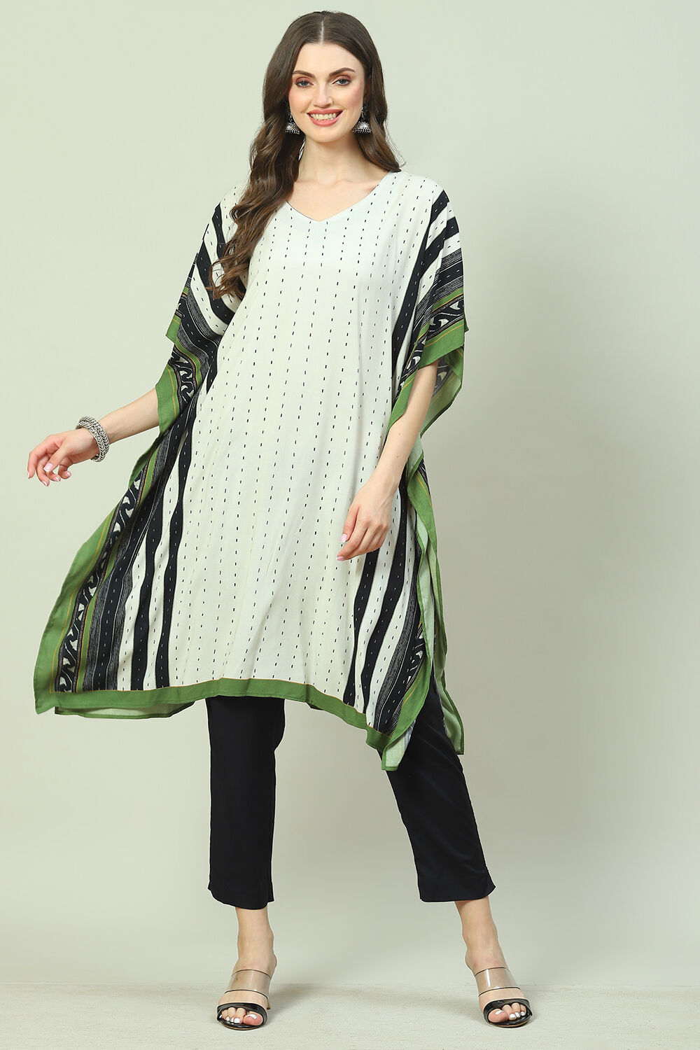 Mud Navy Rayaon Straight Kurta Regular Pant Suit Set image number 0