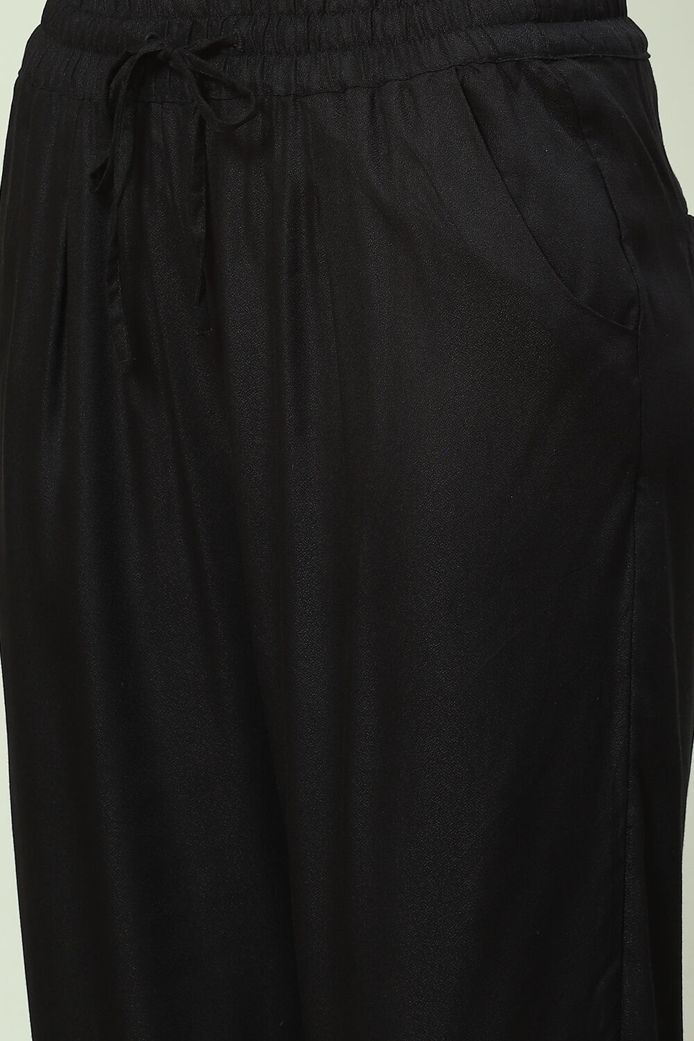 Black Viscose Pants image number 1