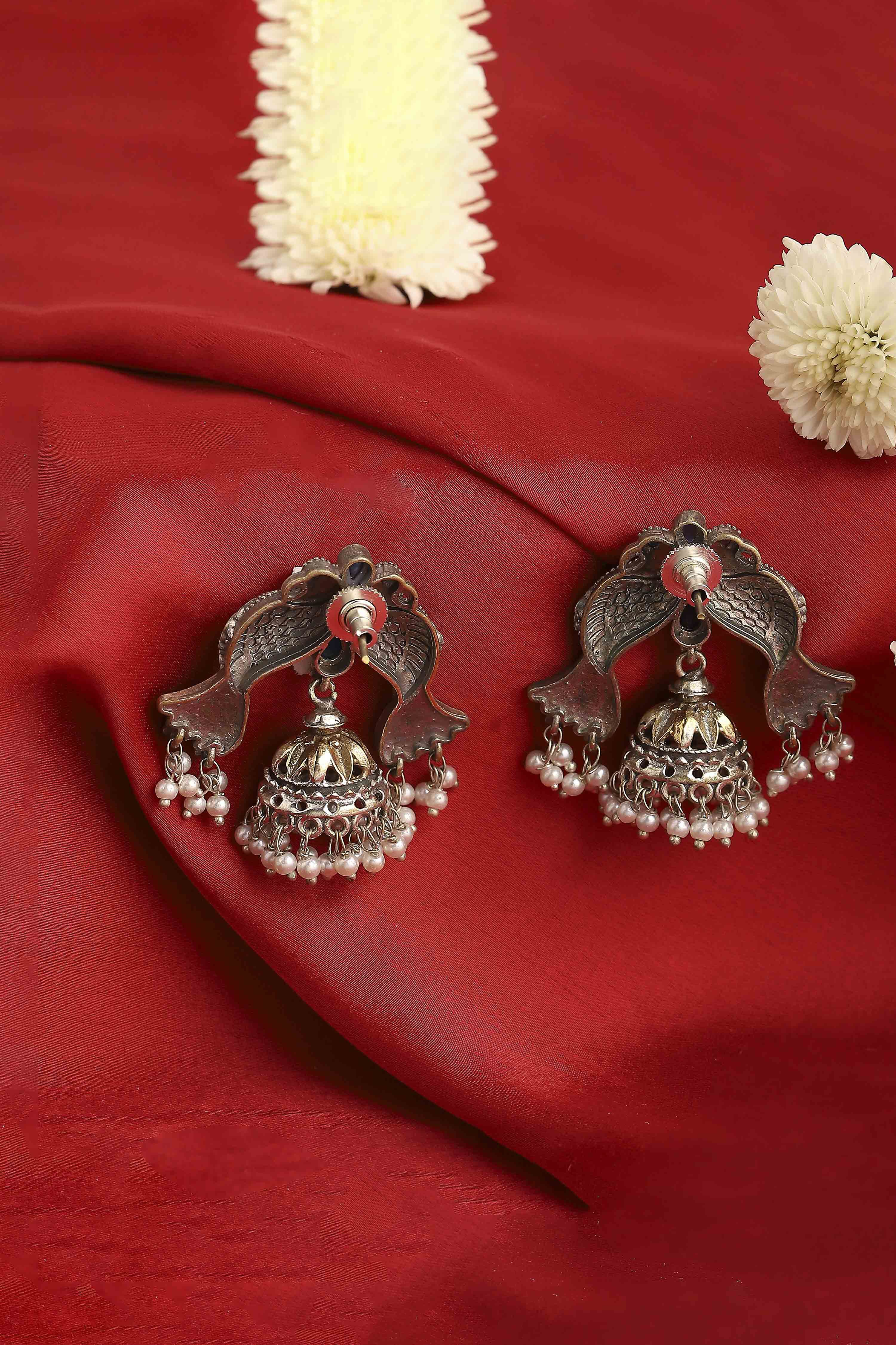 Blue Stone Earrings image number 2