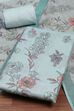 Pink Linen Unstitched Suit Set image number 1