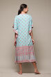 Orange Rayon Printed Kaftan image number 4