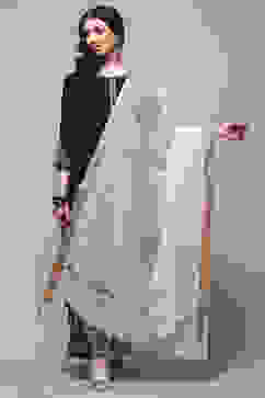 White Poly Cotton Dupatta image number 0