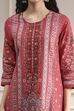 Grey Cotton Printed Straight Suit Set image number 1