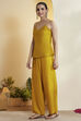 Yellow Viscose Blend Straight Suit Set image number 8