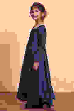 Teal Polyester Blend Anarkali Suit Set image number 7