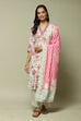 Yellow Cotton A-Line Kurta Palazzo Suit Set image number 1