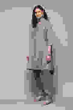 Sap Green Poly Viscose Straight Kurta Salwar Pant Suit Set image number 5