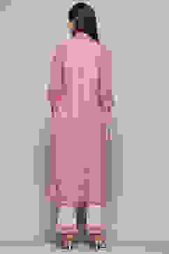 Pink Cotton Printed Kurta Set image number 4