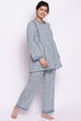 Blue Cotton Printed Loungewear Set image number 2