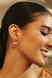 Gold Plated Alloy Hoop Earrings image number 1