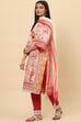 Indigo Cotton Straight Kurta Regular Pant Suit Set image number 5