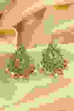 White Alloy Chaandbali image number 0