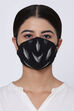 Black Cotton Yarndyed Face Mask image number 0
