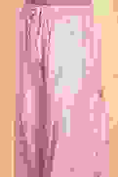 Dark Pink Polyester Straight Solid Suit Set image number 2