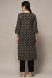 Mustard Tussar Unstitched Suit set image number 6
