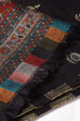 Black Woolen A-Line Kurta Narrow Pants Suit Set image number 2