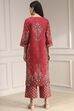 Blue Cotton Straight Printed Suit Set image number 4
