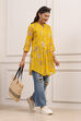 Yellow Rayon Straight Kurti image number 0