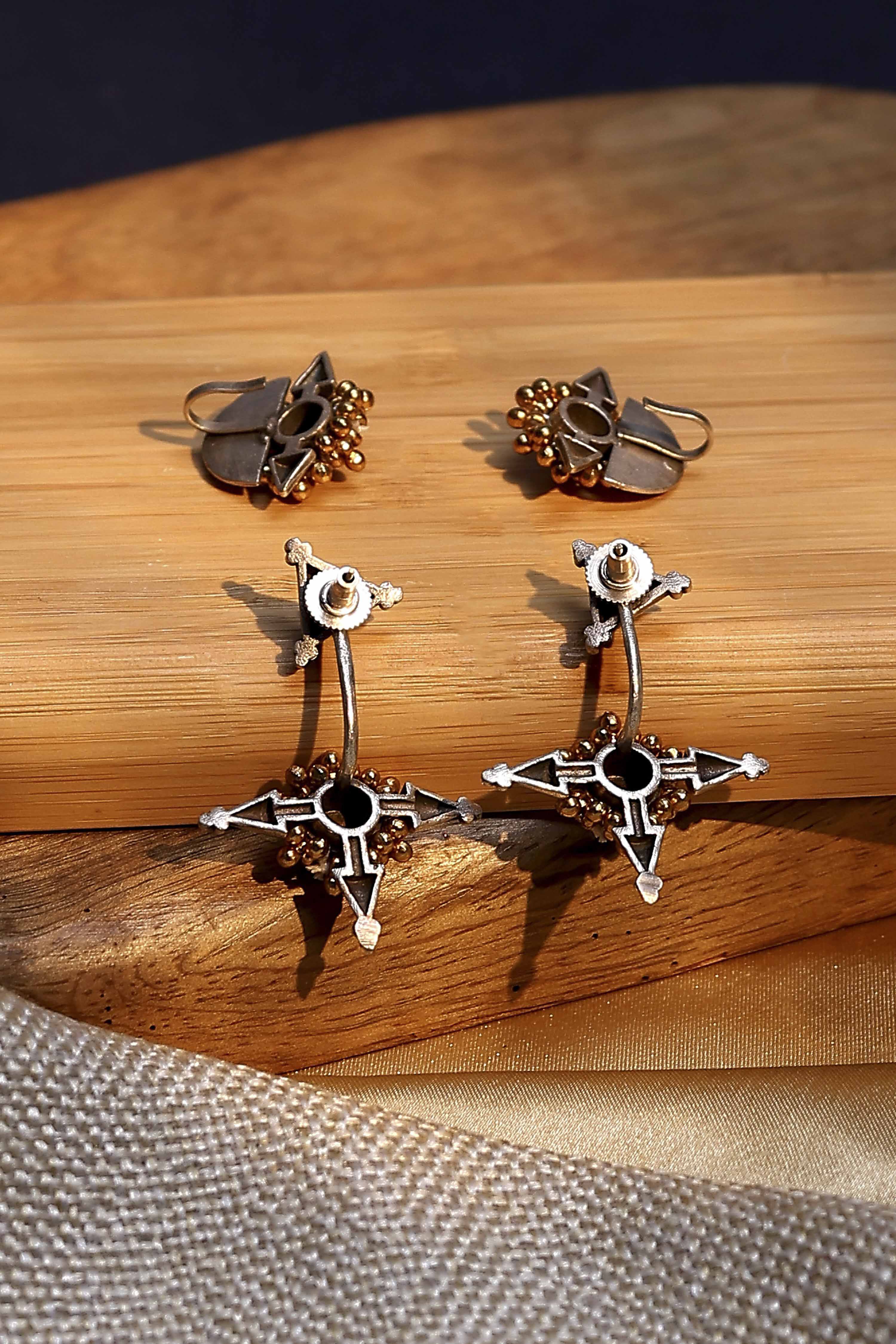 Oxid Gold Brass Earcuff image number 2