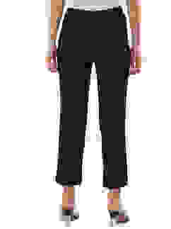 Black Poly Viscose Pants image number 4