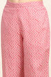 Purple Cotton Screen Printed Unstitched Suit Set image number 3