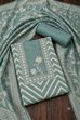 Peach Linen Modern Print Unstitched Suit Set image number 1