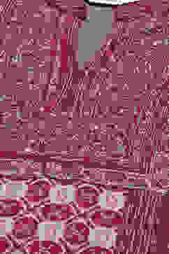 Maroon Poly Metallic Straight Printed Kurta image number 3